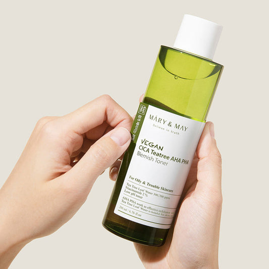 Mary&May - Vegan CICA Tea Tree AHA PHA Toner