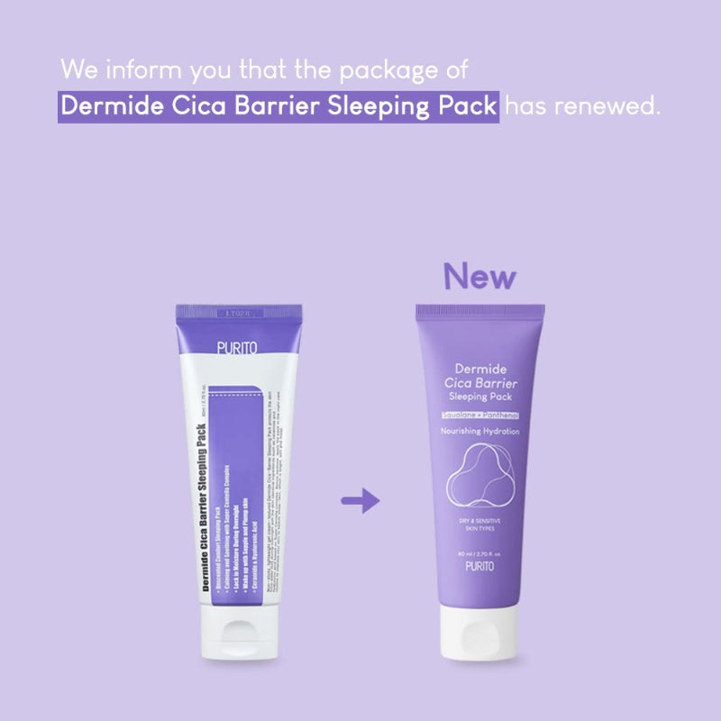 PURITO SEOUL - Dermide Cica Barrier Sleeping Pack