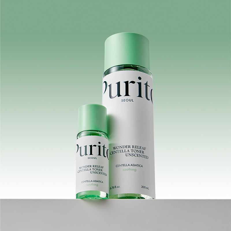PURITO SEOUL - Wonder Releaf Centella Mini Kit UnscentedPSerum+Toner+ Cream